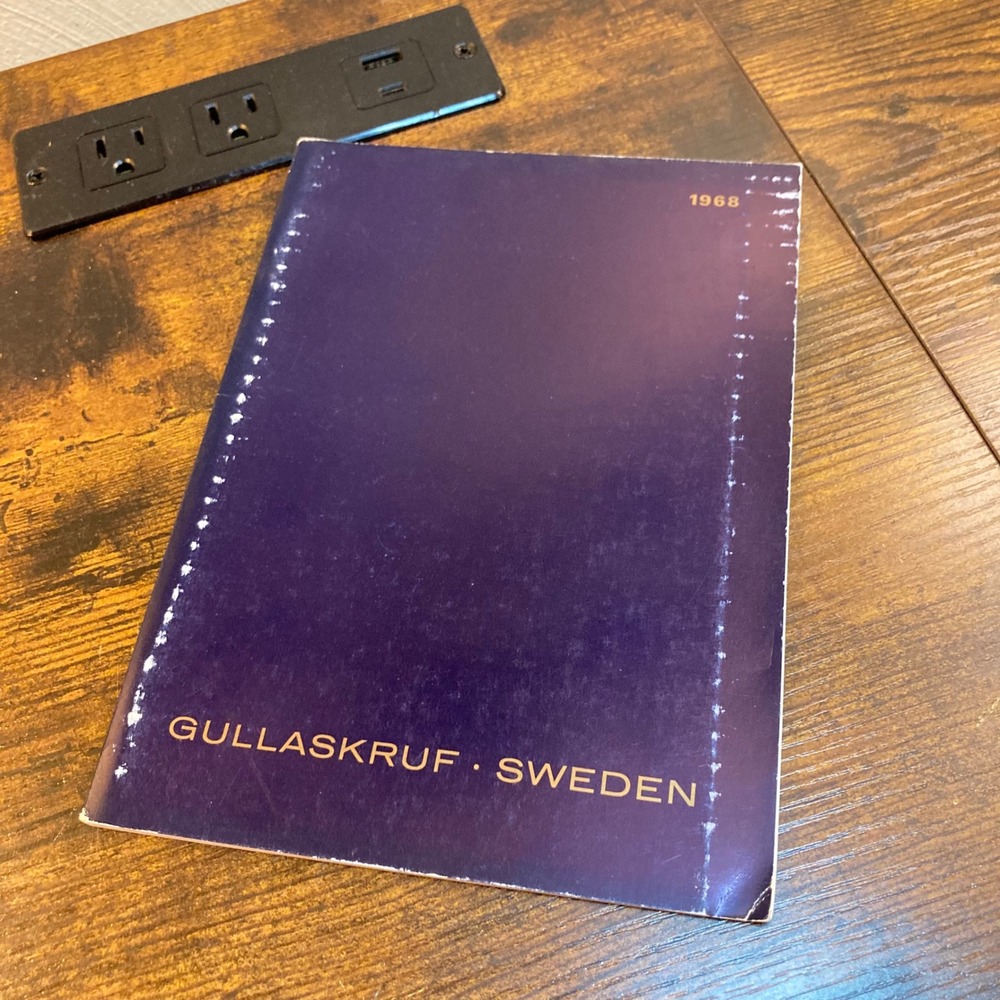 Vintage 1968 Gullaskruf Sweden Glass Catalog Mid Century Modern Glassware Guide